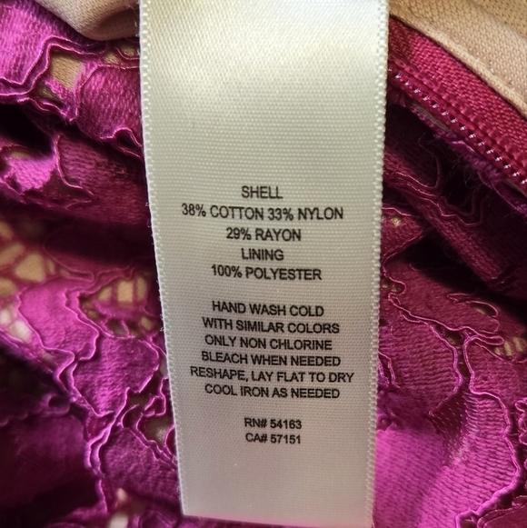 Eliza J. Pink Floral Lace Off-Shoulder Dress 4 NWT Coquette Prom Wedding Event - Picture 7 of 9